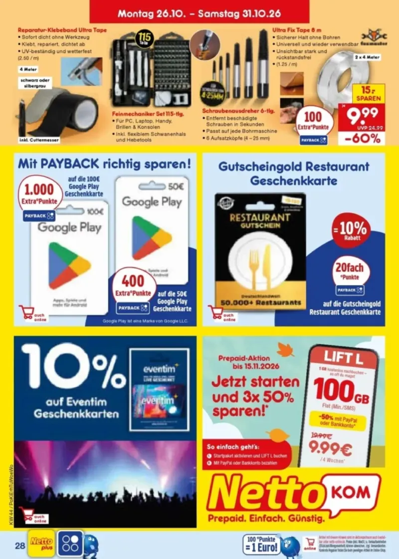 Netto Marken-Discount Prospekt vom 26.10.2026, Seite 38
