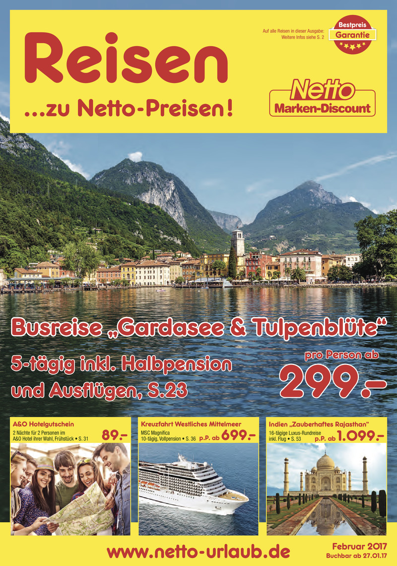 Alle Netto-Reisen Prospekte online finden!