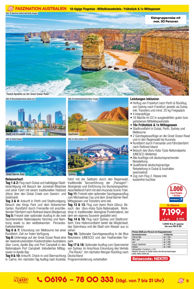 Netto-Reisen Prospekt vom 09.10.2025, Seite 11