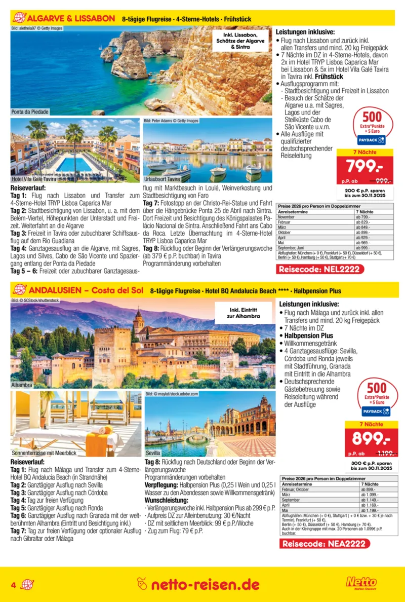 Netto-Reisen Prospekt vom 09.10.2025, Seite 4