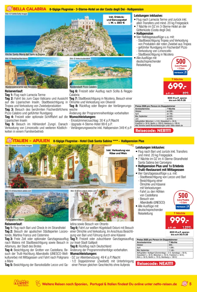 Netto-Reisen Prospekt vom 09.10.2025, Seite 5