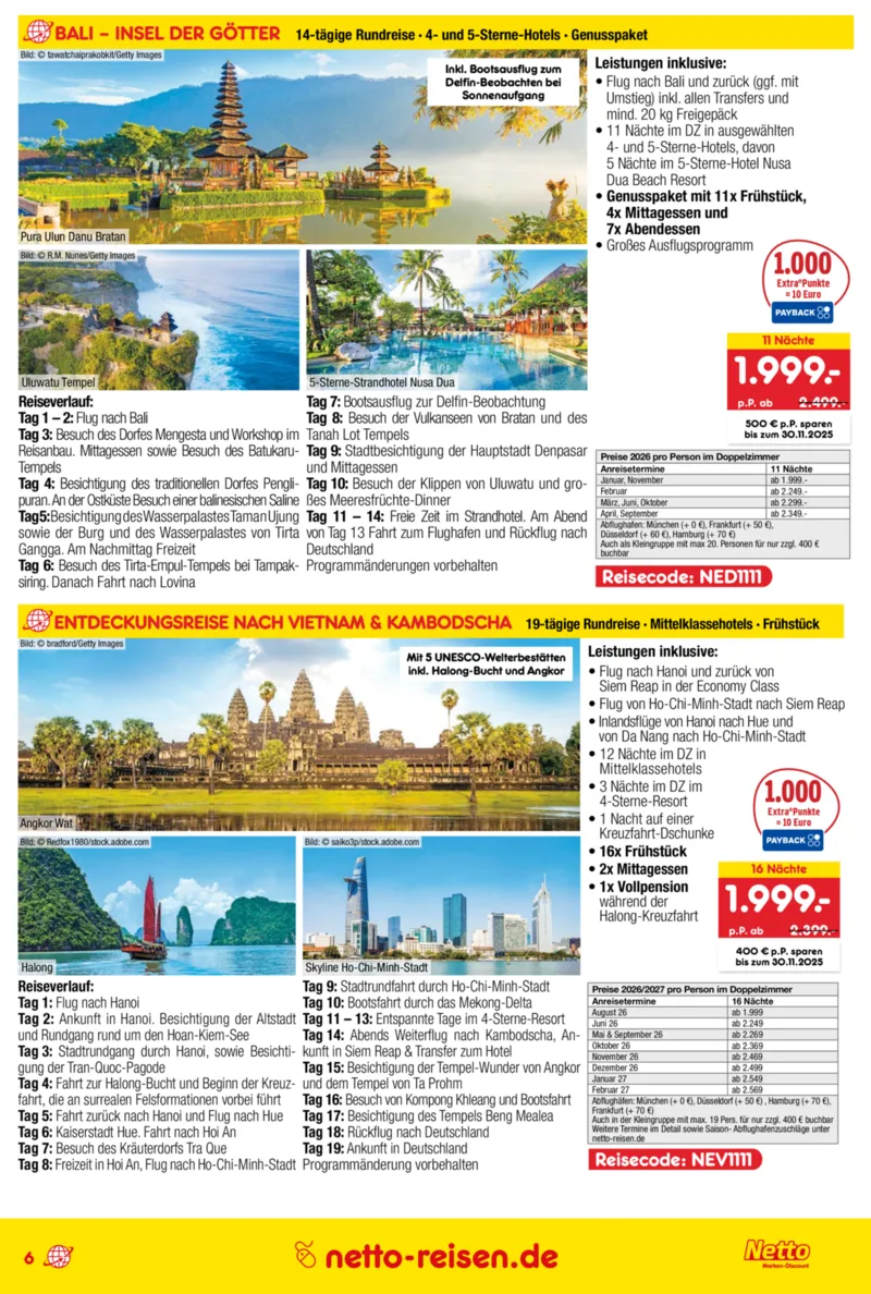 Netto-Reisen Prospekt vom 09.10.2025, Seite 6