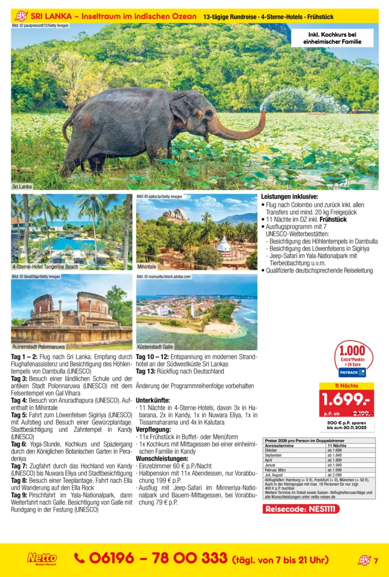 Netto-Reisen Prospekt vom 09.10.2025, Seite 7