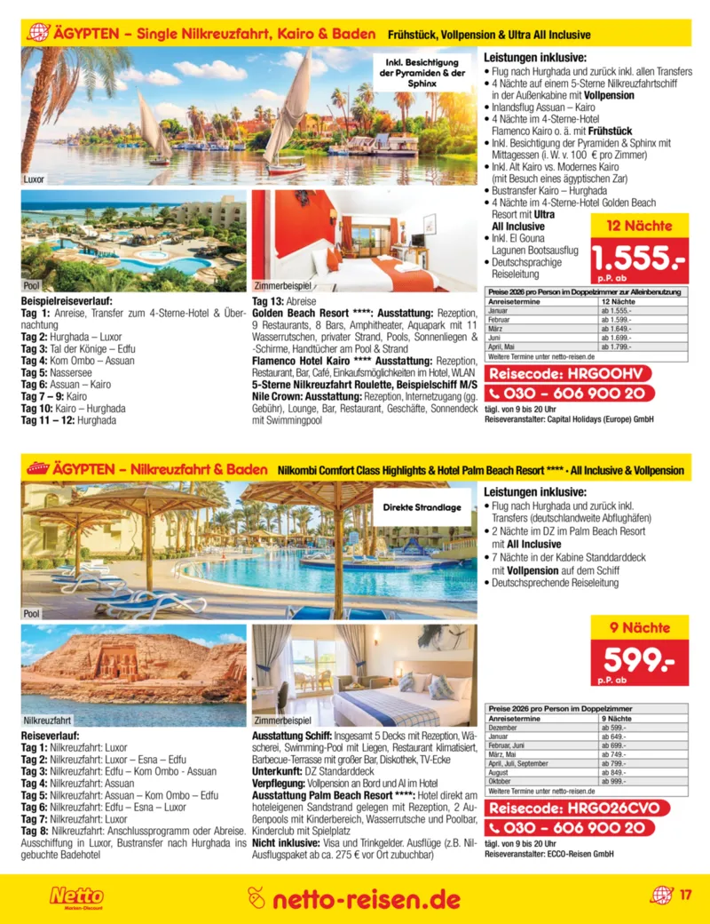 Netto-Reisen Prospekt vom 30.10.2025, Seite 17