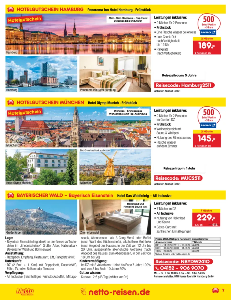 Netto-Reisen Prospekt vom 30.10.2025, Seite 7