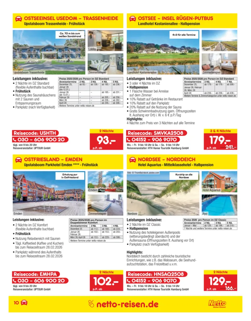 Netto-Reisen Prospekt vom 27.11.2025, Seite 10