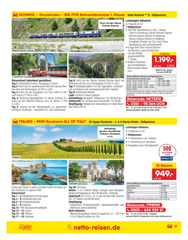 Netto-Reisen Prospekt vom 27.11.2025, Seite 11