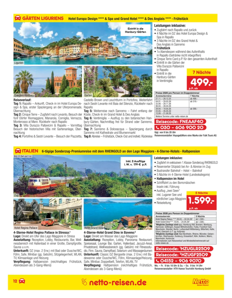 Netto-Reisen Prospekt vom 27.11.2025, Seite 12