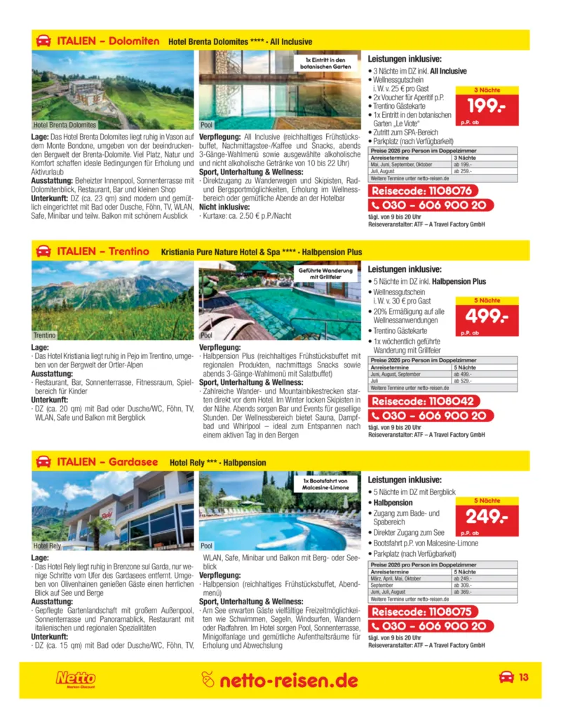 Netto-Reisen Prospekt vom 27.11.2025, Seite 13