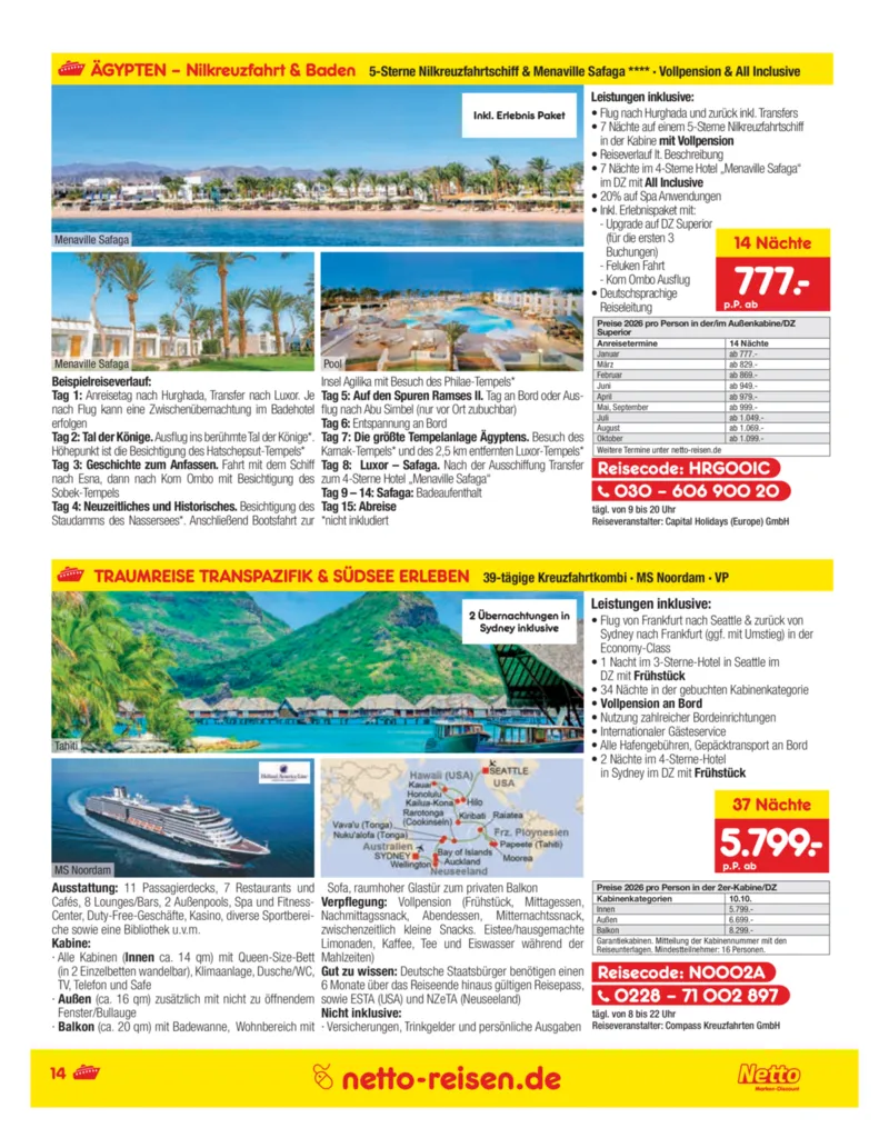 Netto-Reisen Prospekt vom 27.11.2025, Seite 14