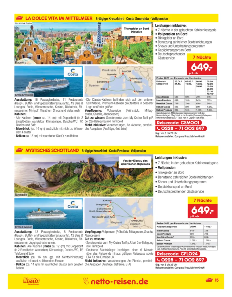 Netto-Reisen Prospekt vom 27.11.2025, Seite 15
