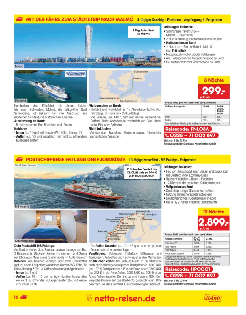 Netto-Reisen Prospekt vom 27.11.2025, Seite 16