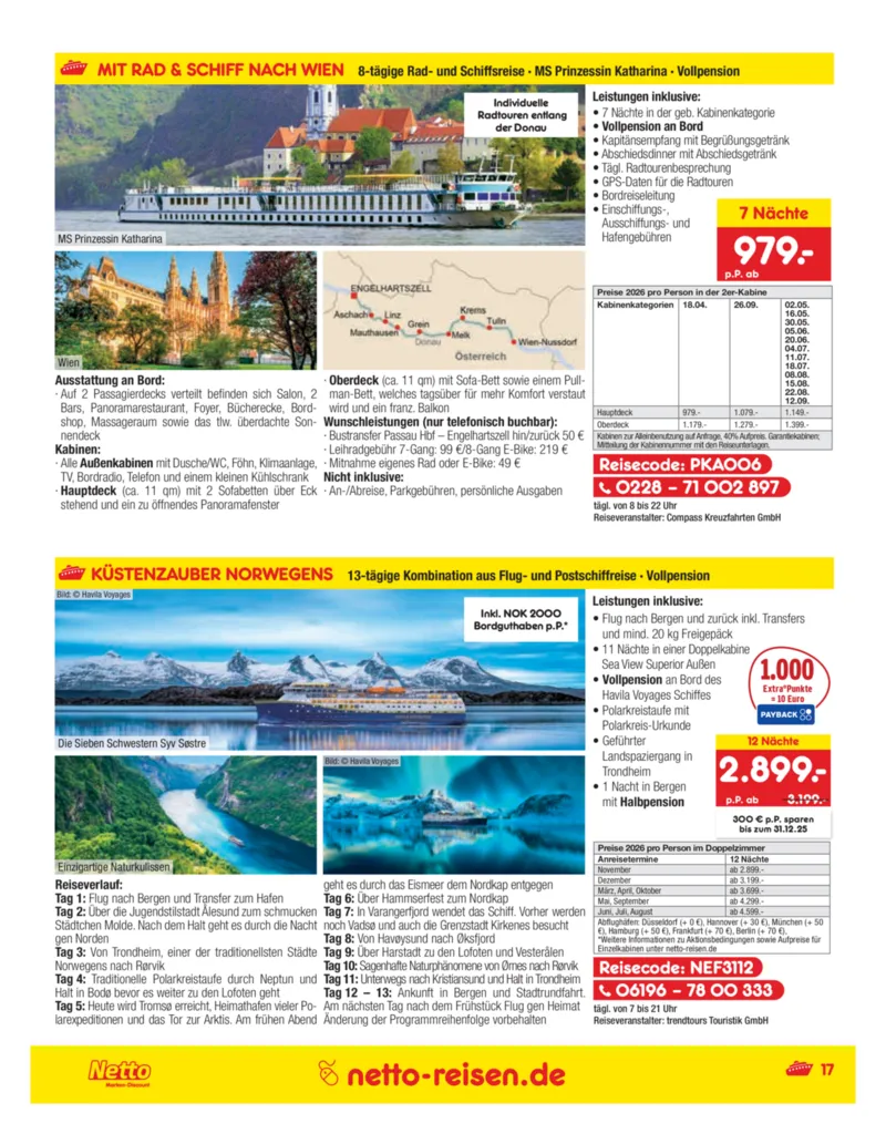 Netto-Reisen Prospekt vom 27.11.2025, Seite 17