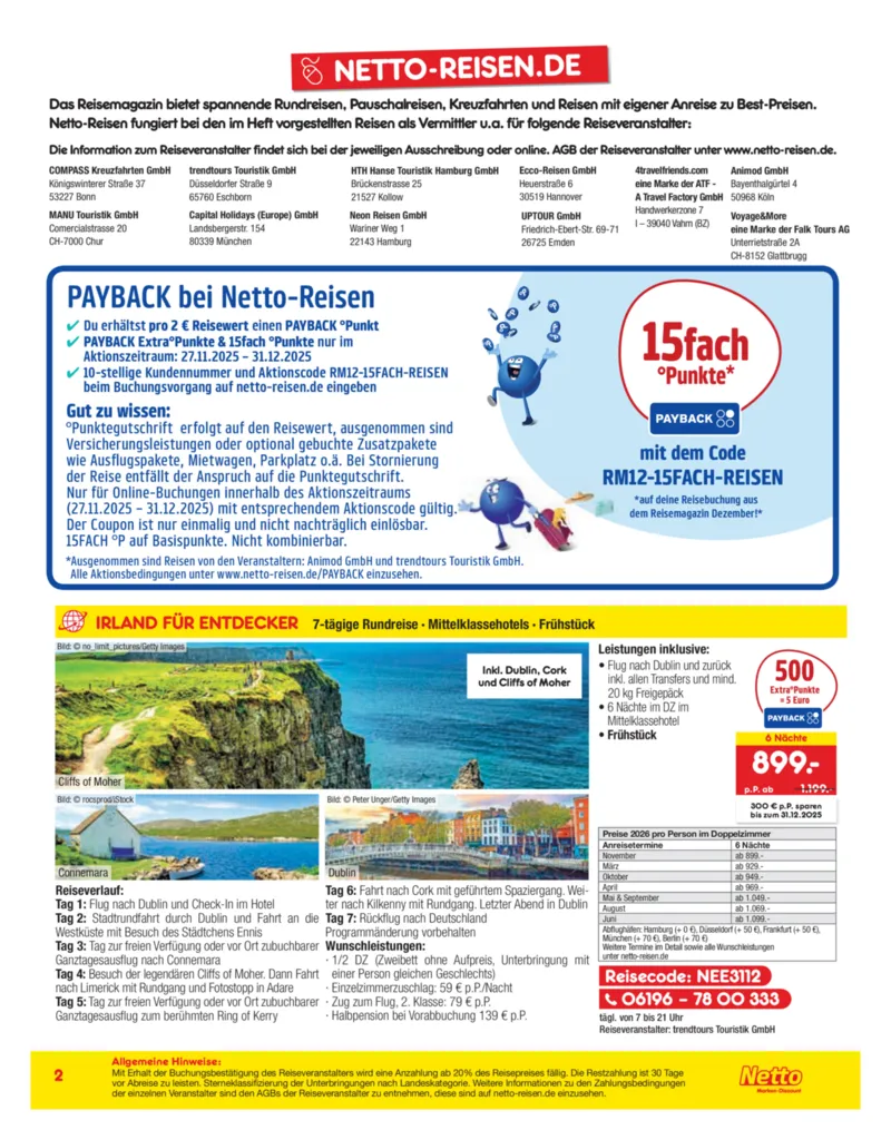 Netto-Reisen Prospekt vom 27.11.2025, Seite 2