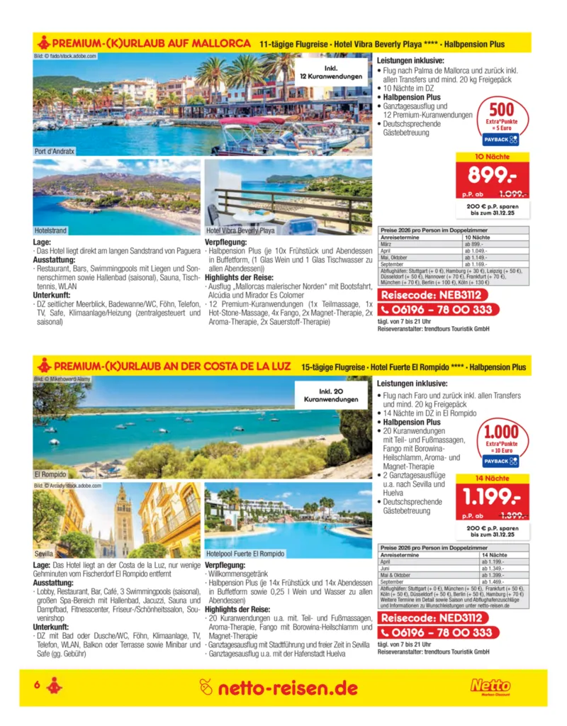 Netto-Reisen Prospekt vom 27.11.2025, Seite 6