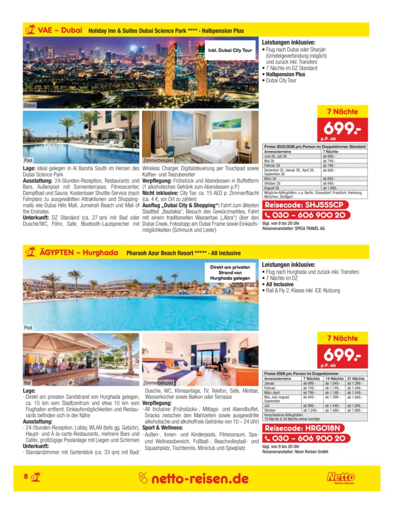 Netto-Reisen Prospekt vom 27.11.2025, Seite 8