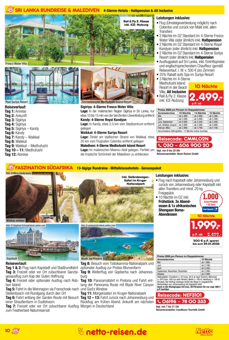 Netto-Reisen Prospekt vom 29.12.2025, Seite 10