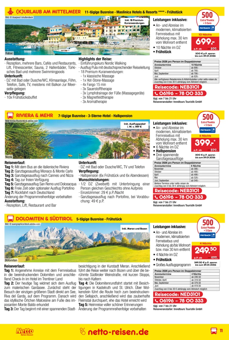 Netto-Reisen Prospekt vom 29.12.2025, Seite 11