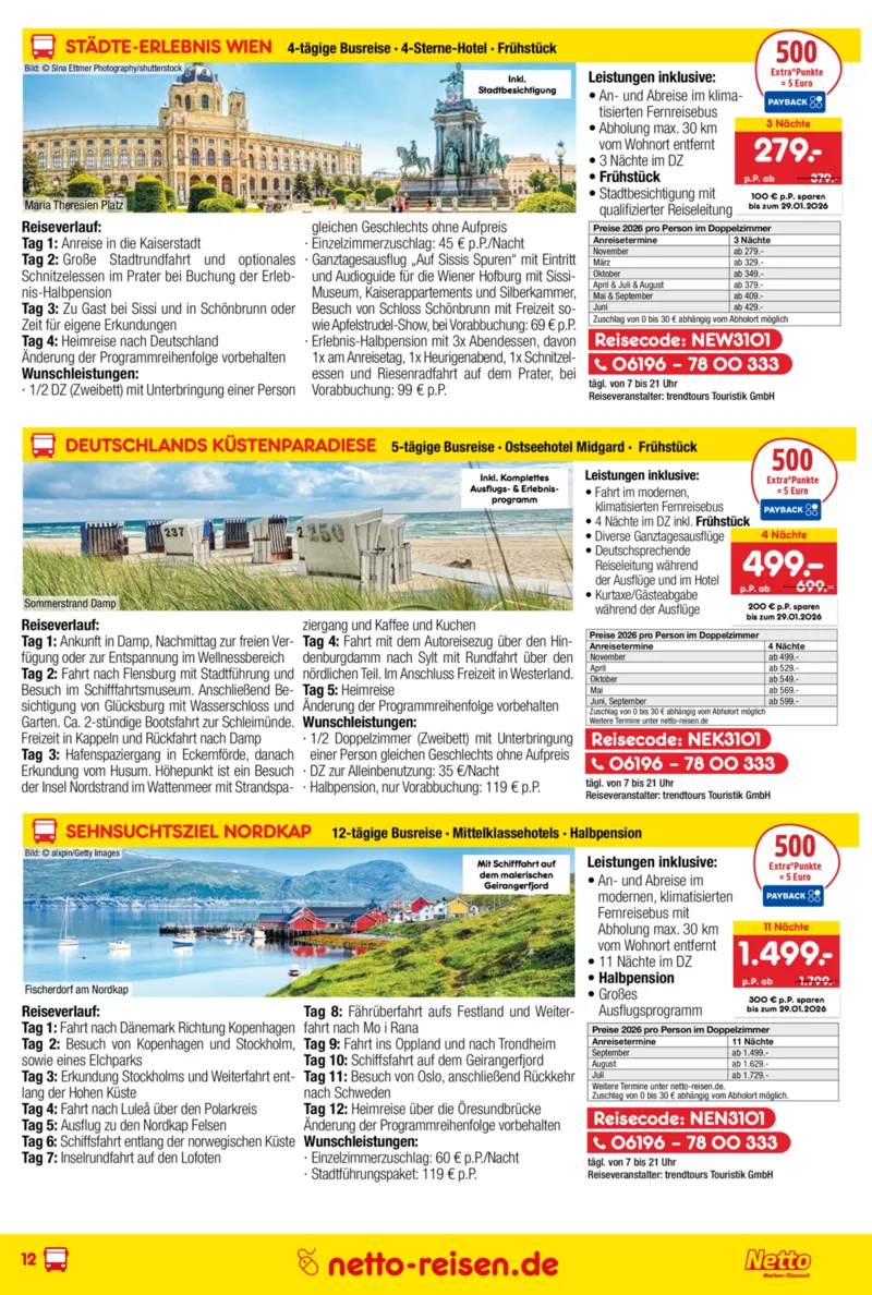 Netto-Reisen Prospekt vom 29.12.2025, Seite 12