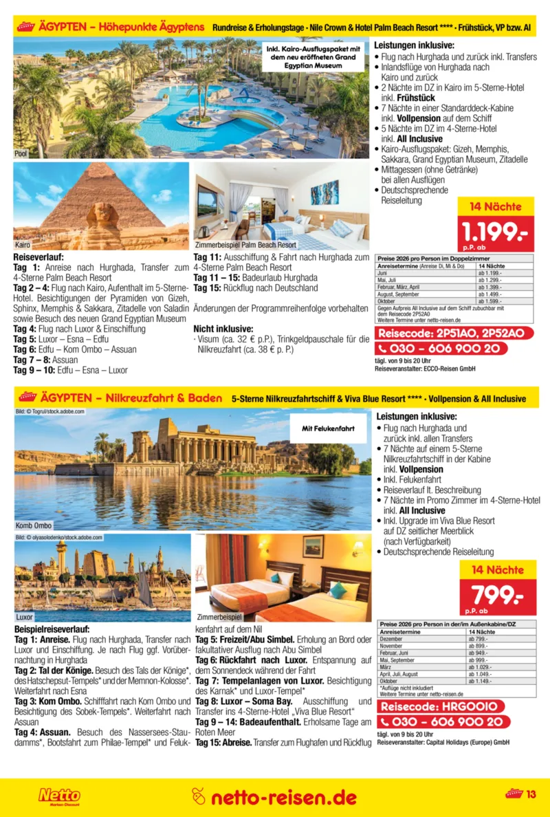 Netto-Reisen Prospekt vom 29.12.2025, Seite 13