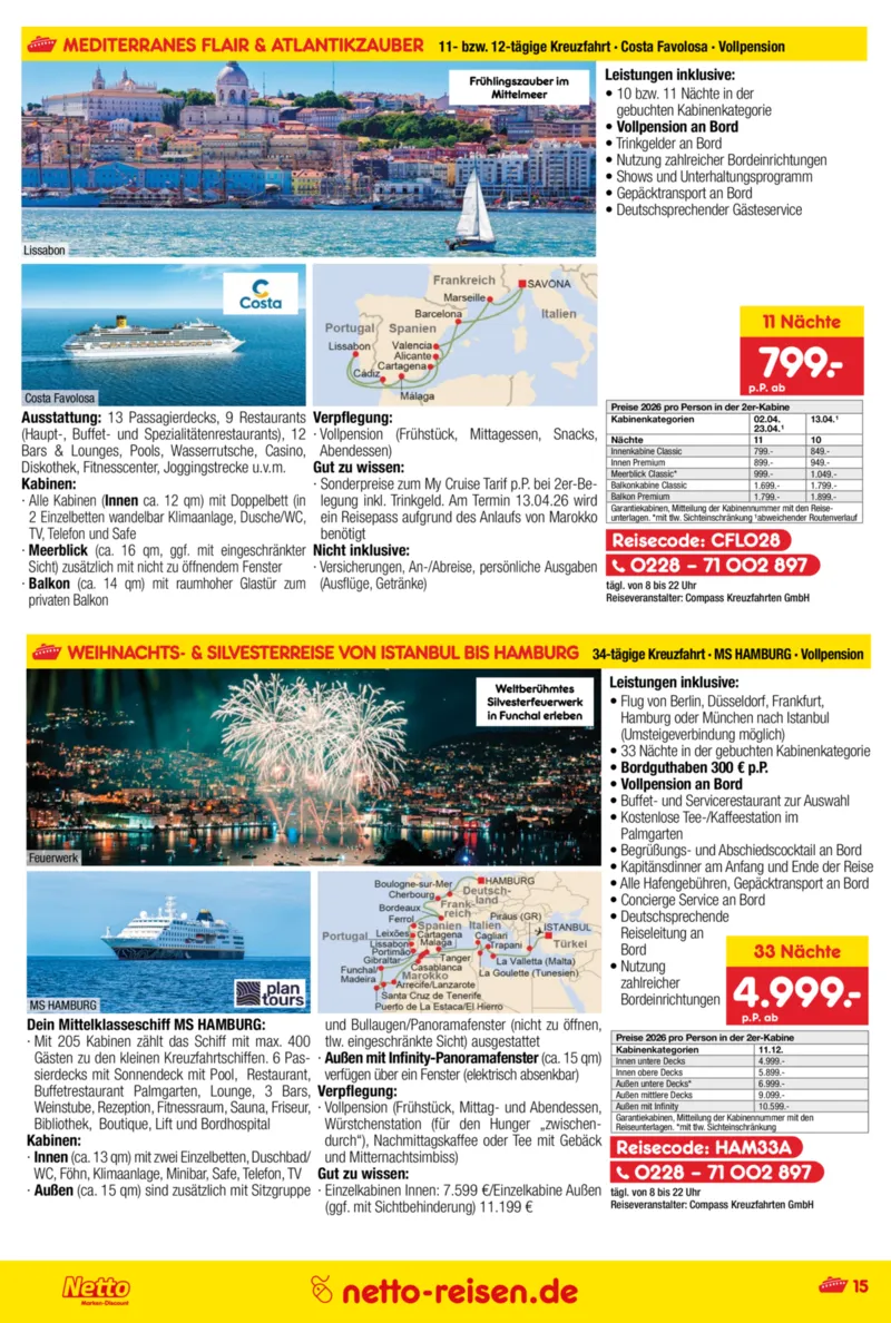 Netto-Reisen Prospekt vom 29.12.2025, Seite 15