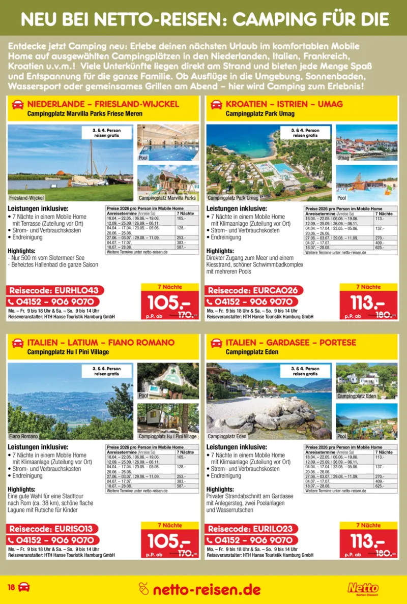 Netto-Reisen Prospekt vom 29.12.2025, Seite 18