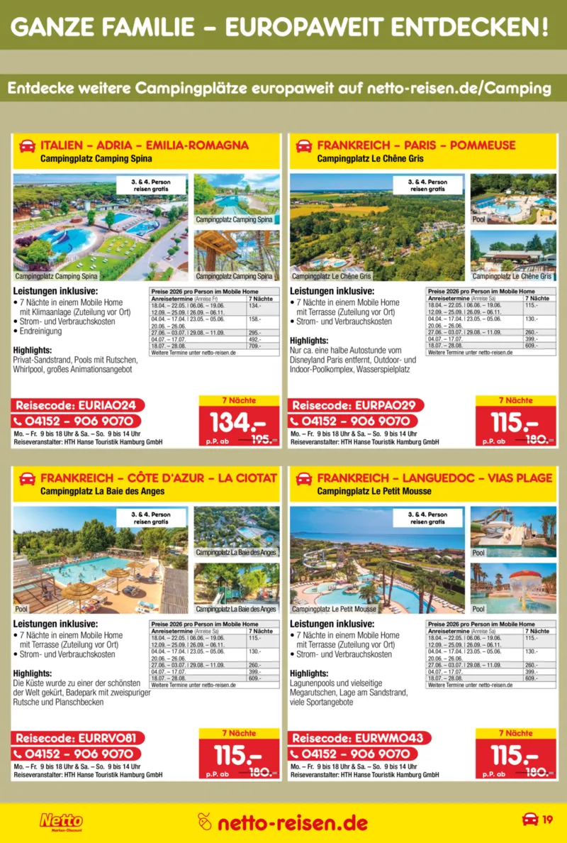 Netto-Reisen Prospekt vom 29.12.2025, Seite 19