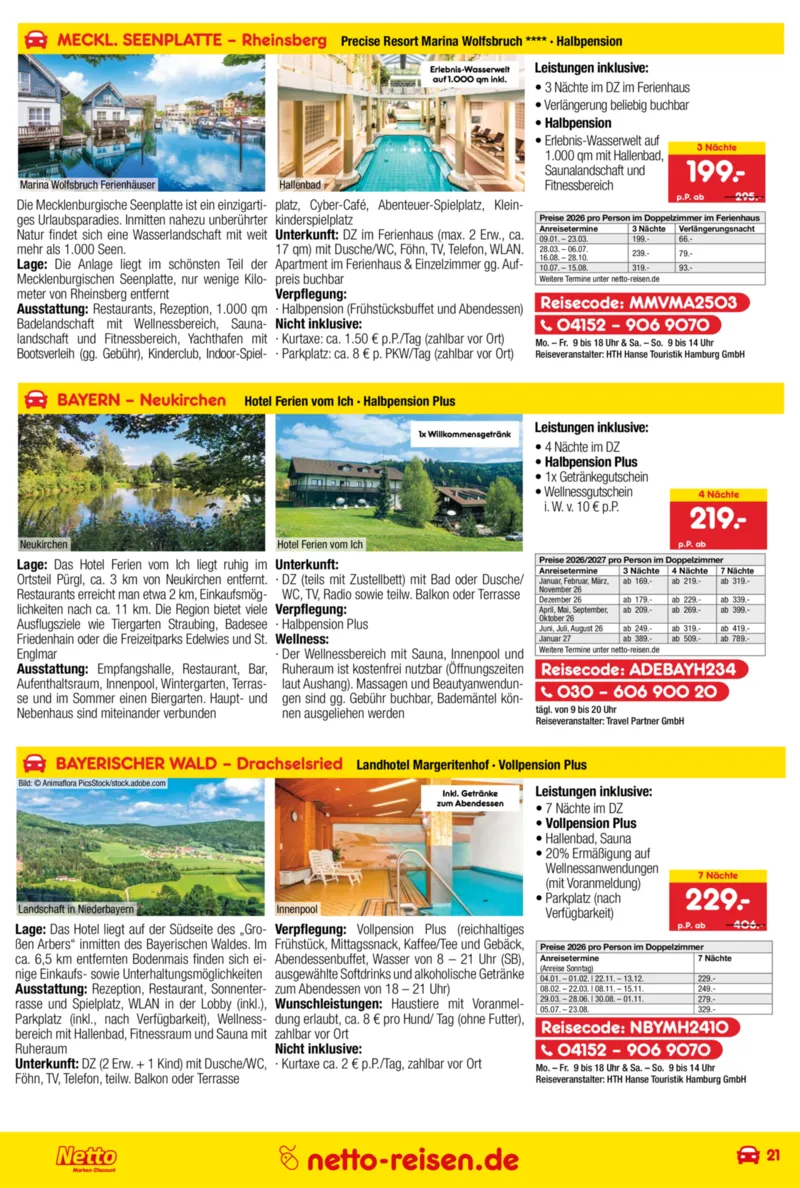 Netto-Reisen Prospekt vom 29.12.2025, Seite 21