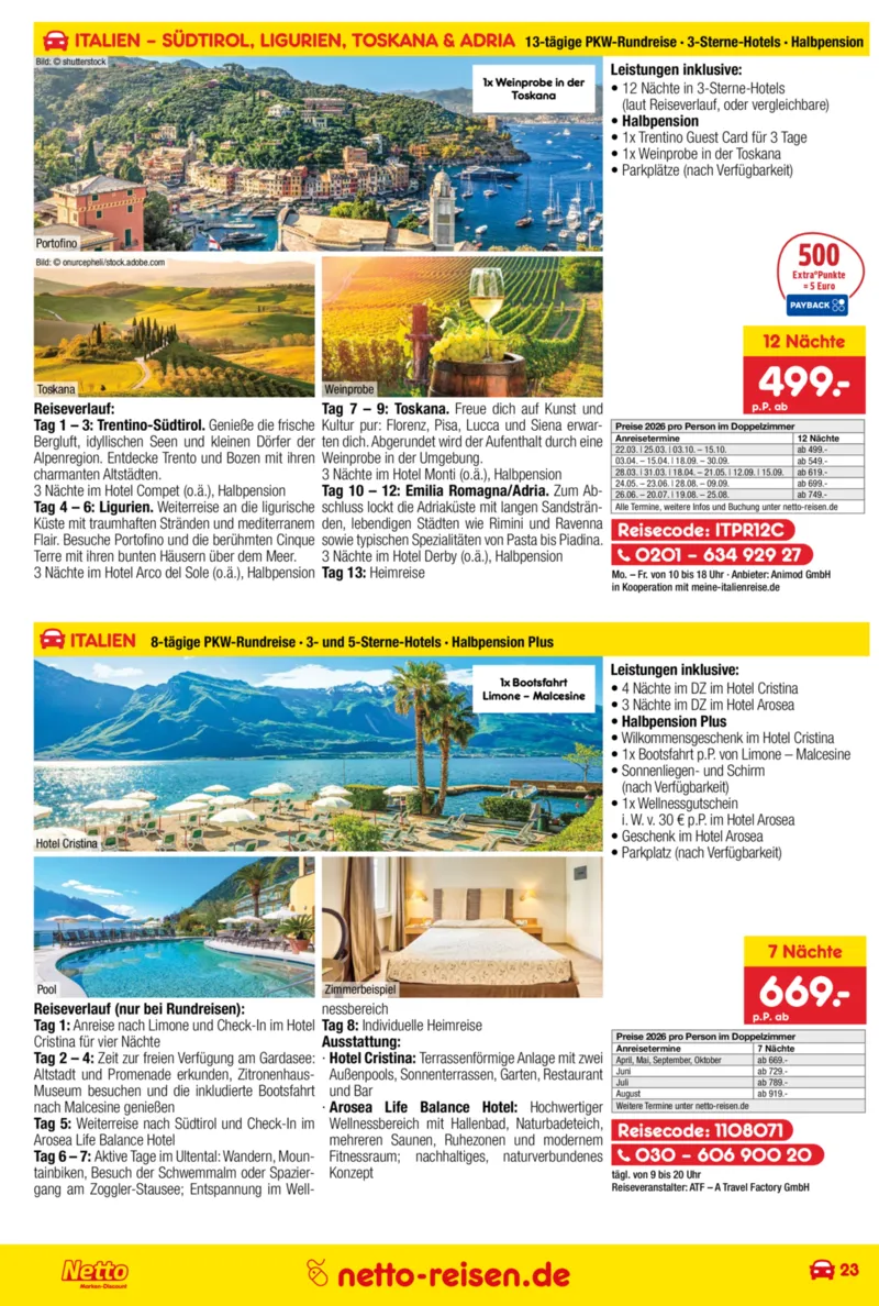 Netto-Reisen Prospekt vom 29.12.2025, Seite 23
