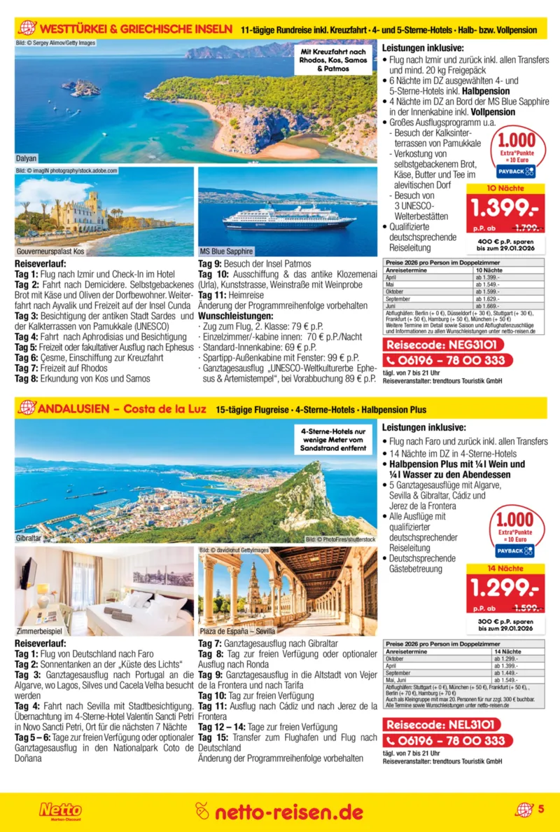 Netto-Reisen Prospekt vom 29.12.2025, Seite 5