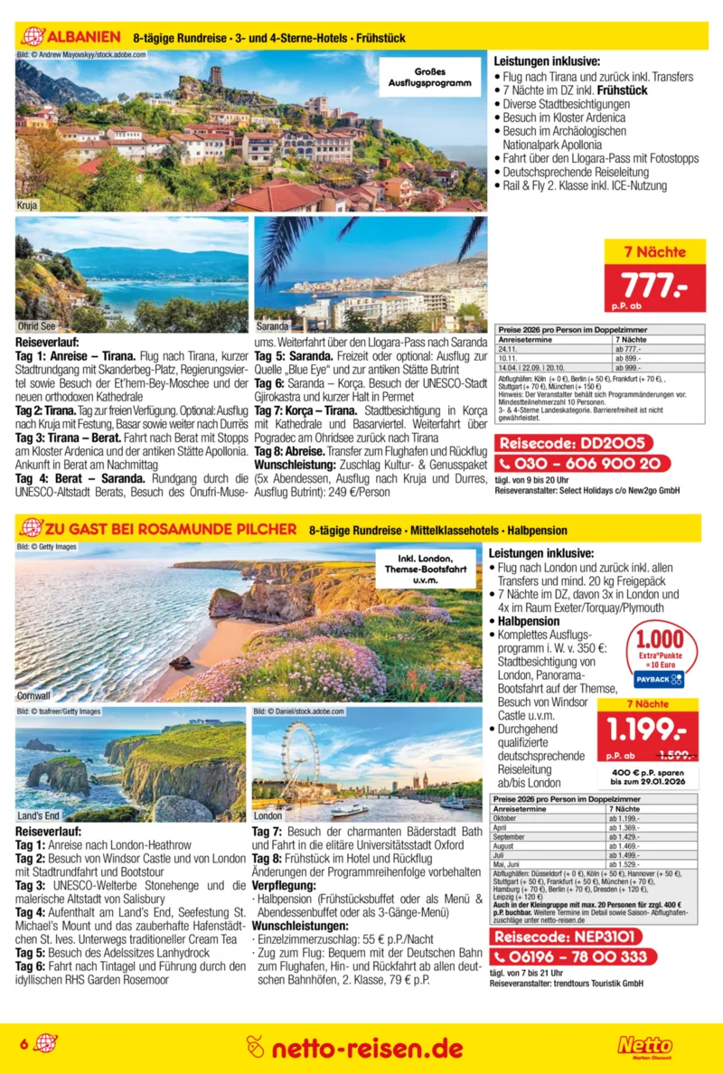 Netto-Reisen Prospekt vom 29.12.2025, Seite 6
