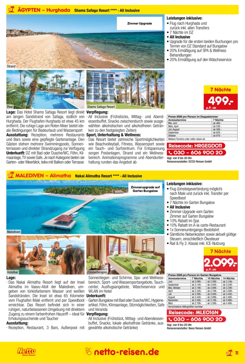 Netto-Reisen Prospekt vom 29.01.2026, Seite 11