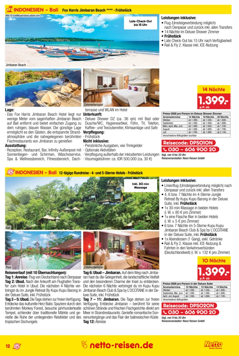 Netto-Reisen Prospekt vom 29.01.2026, Seite 12