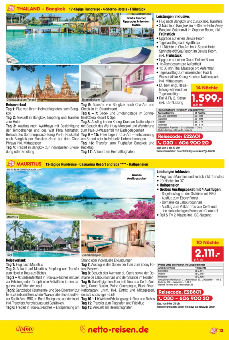 Netto-Reisen Prospekt vom 29.01.2026, Seite 13