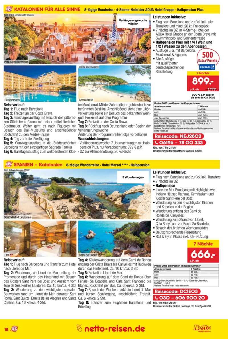Netto-Reisen Prospekt vom 29.01.2026, Seite 18