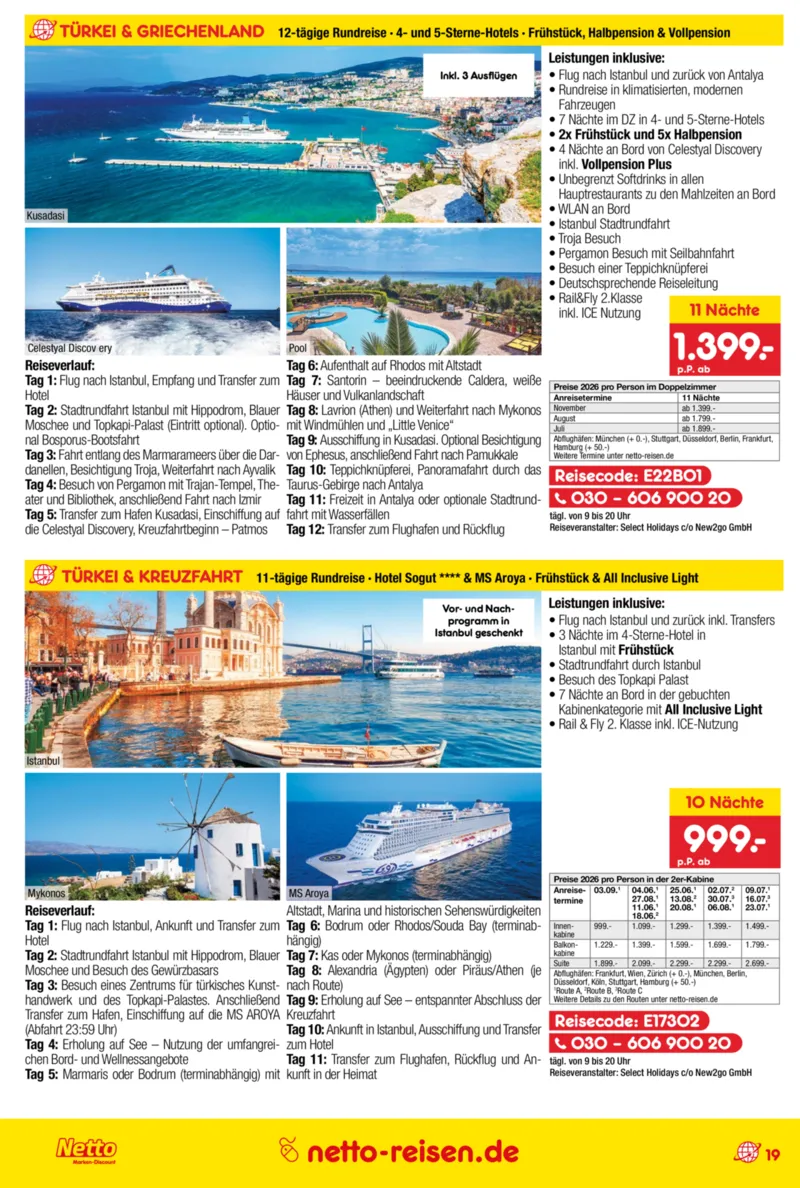 Netto-Reisen Prospekt vom 29.01.2026, Seite 19