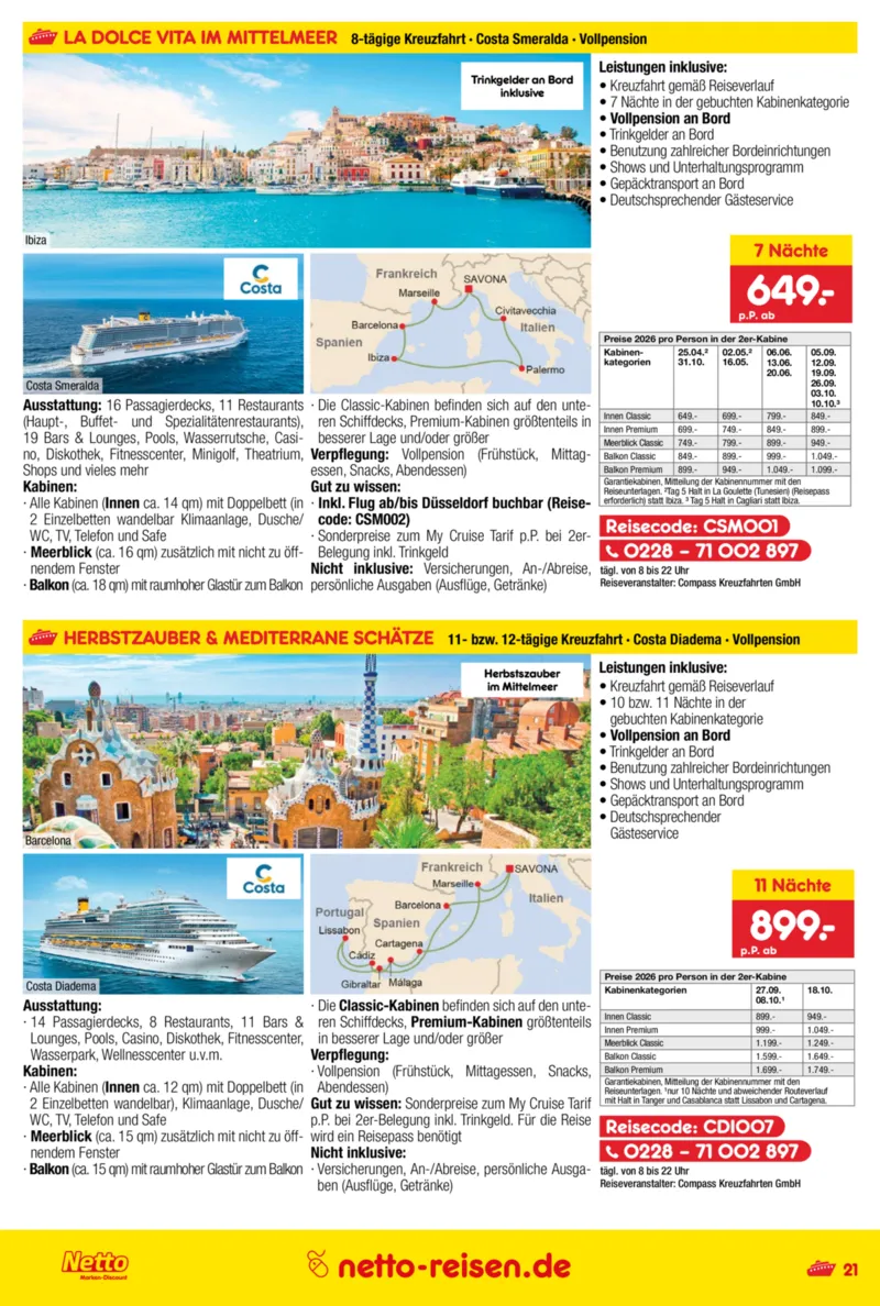 Netto-Reisen Prospekt vom 29.01.2026, Seite 21