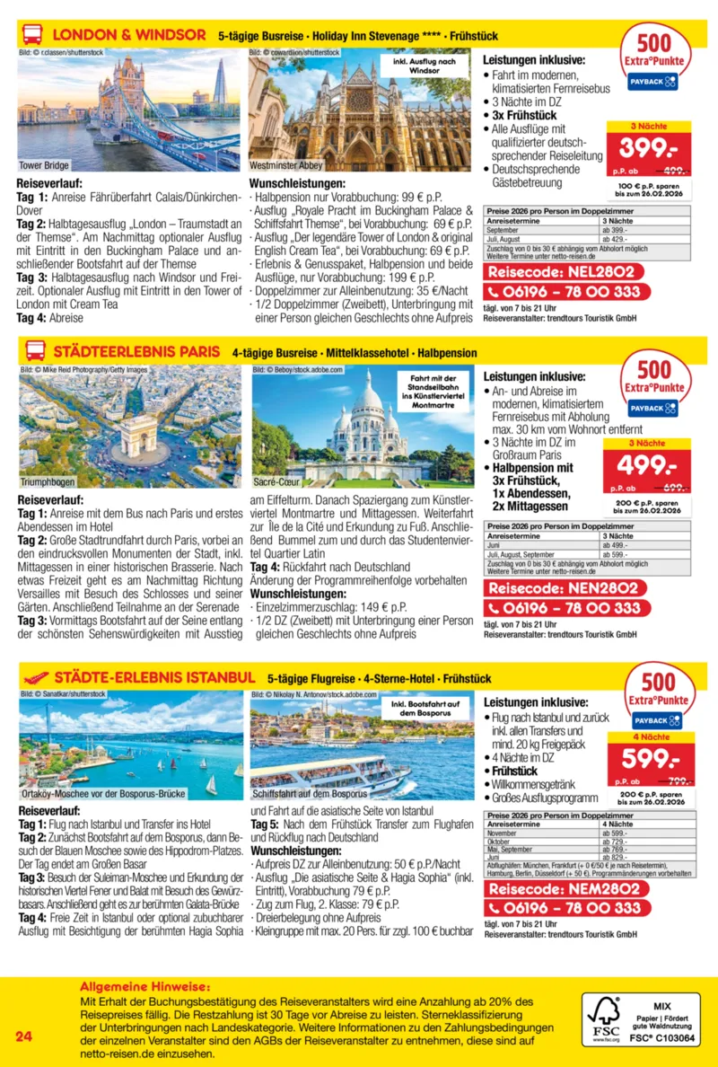 Netto-Reisen Prospekt vom 29.01.2026, Seite 24