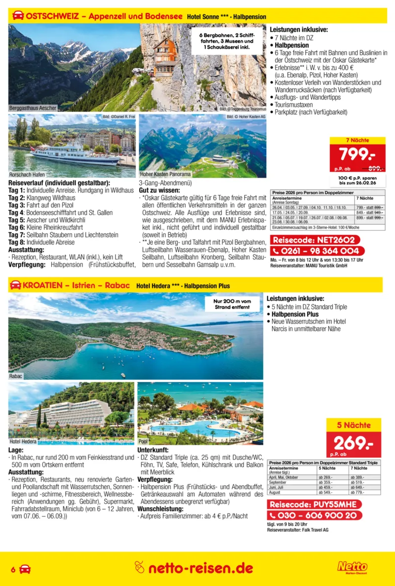 Netto-Reisen Prospekt vom 29.01.2026, Seite 6