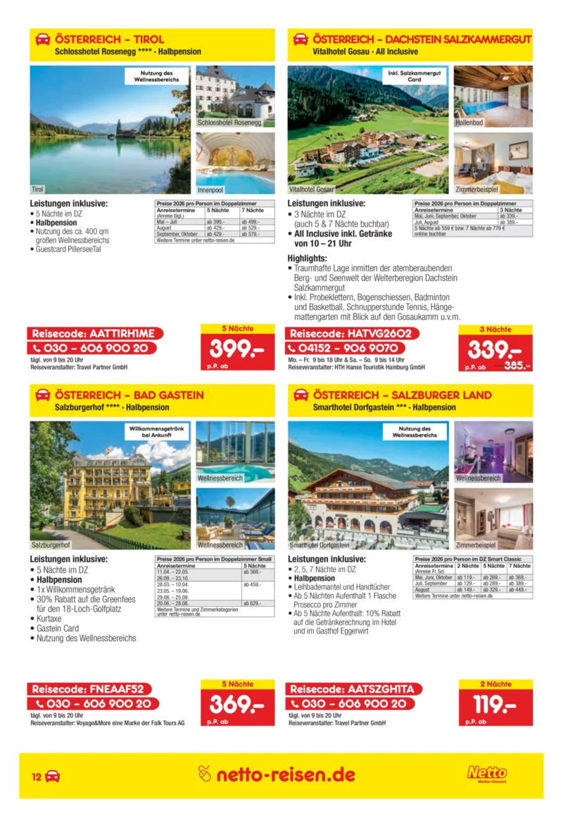 Netto-Reisen Prospekt vom 26.02.2026, Seite 12