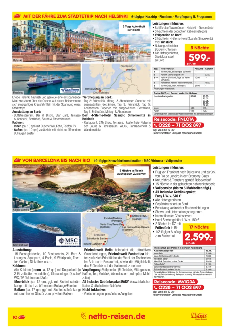Netto-Reisen Prospekt vom 27.03.2026, Seite 10