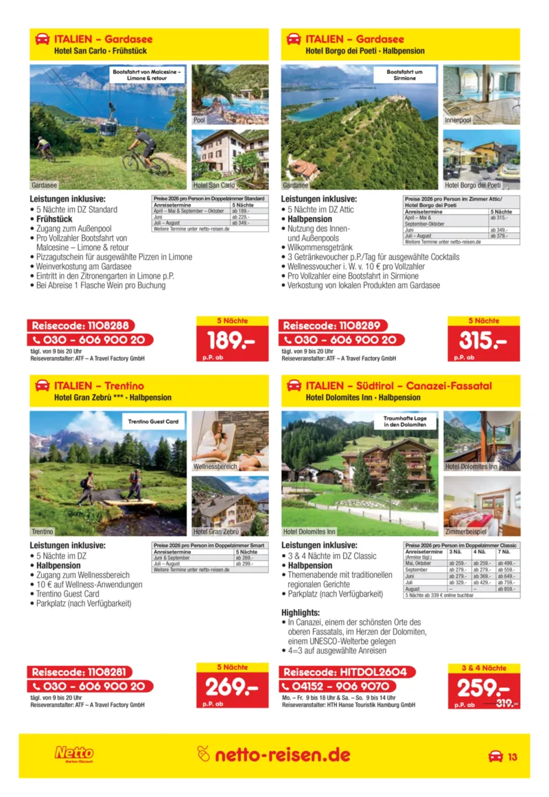 Netto-Reisen Prospekt vom 27.03.2026, Seite 13