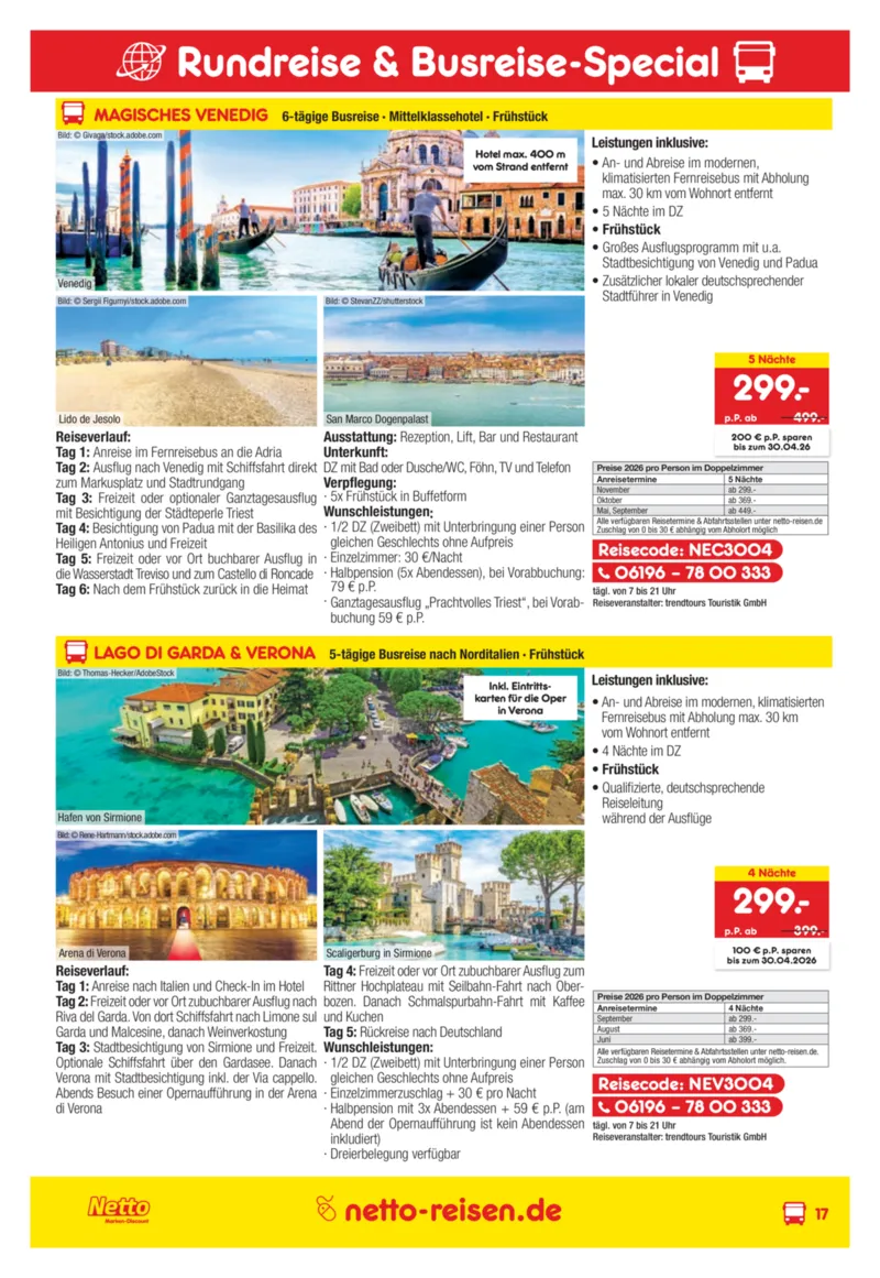 Netto-Reisen Prospekt vom 27.03.2026, Seite 17