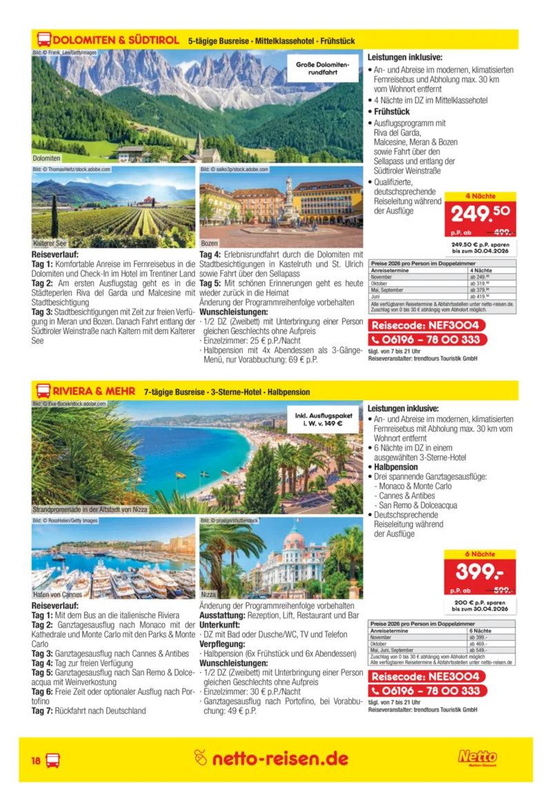 Netto-Reisen Prospekt vom 27.03.2026, Seite 18