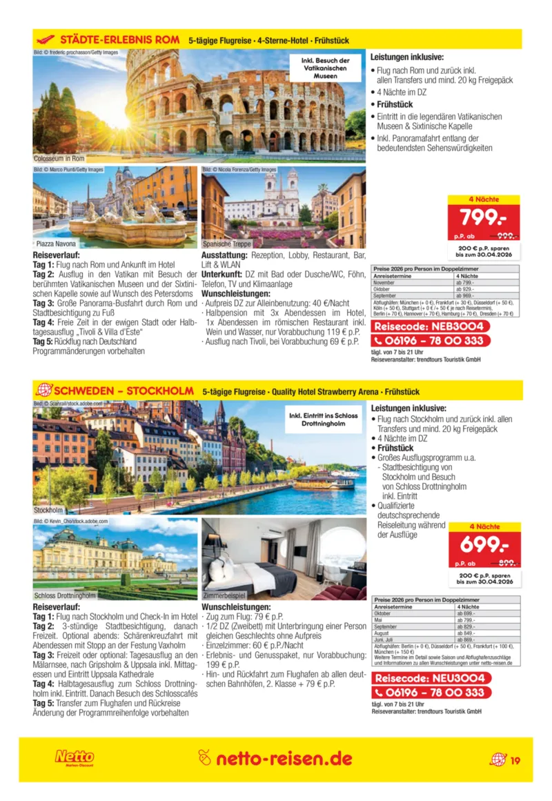 Netto-Reisen Prospekt vom 27.03.2026, Seite 19