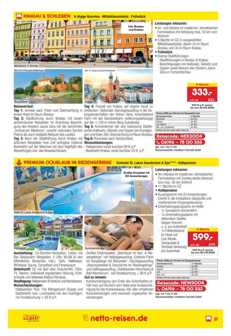 Netto-Reisen Prospekt vom 27.03.2026, Seite 21