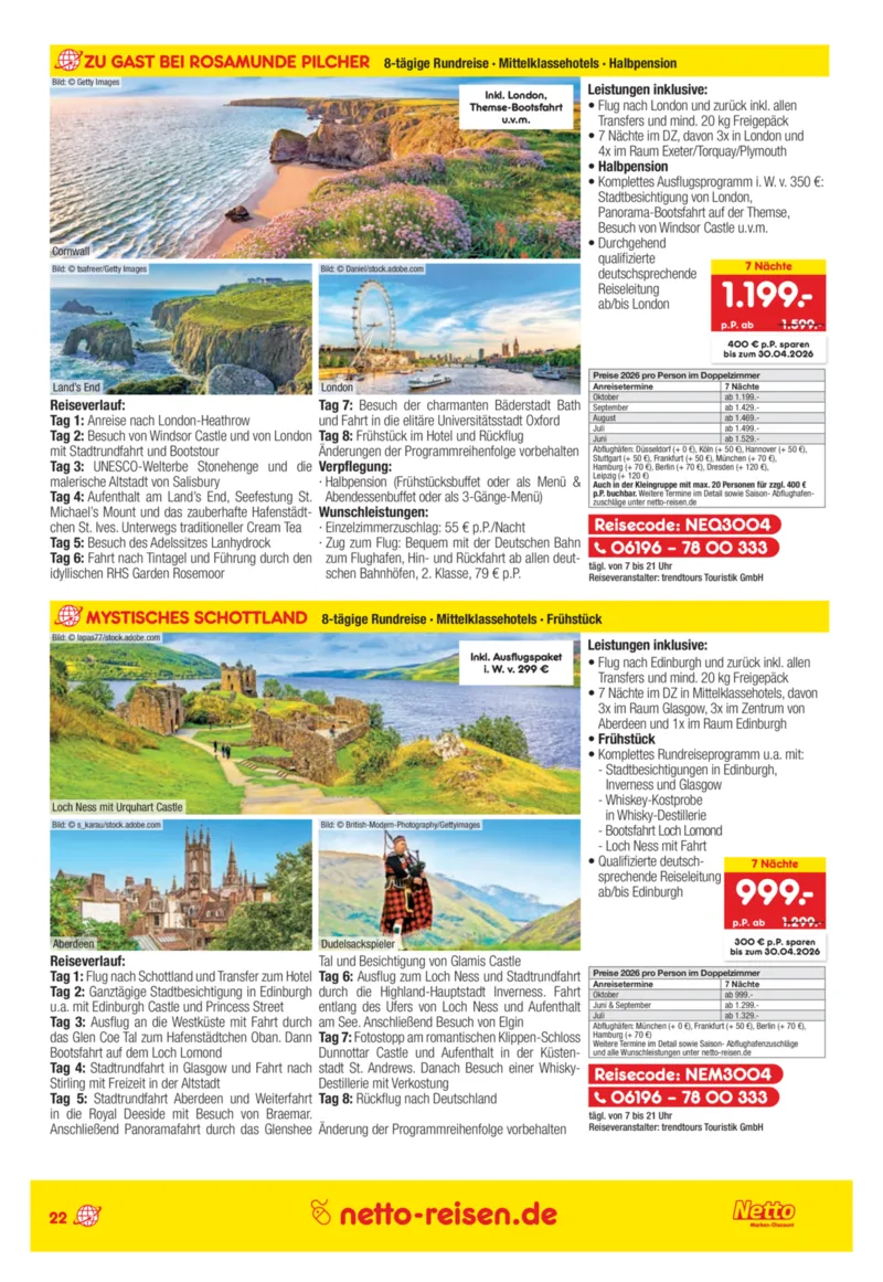 Netto-Reisen Prospekt vom 27.03.2026, Seite 22