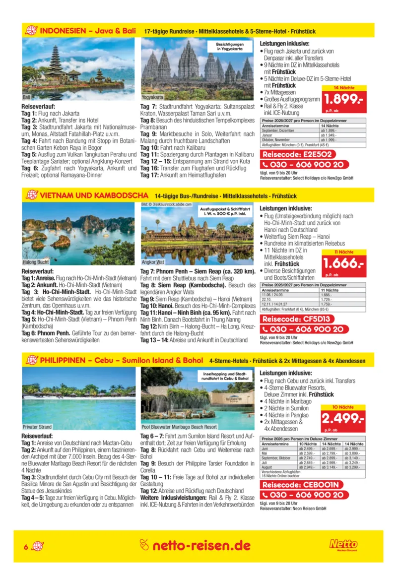 Netto-Reisen Prospekt vom 27.03.2026, Seite 6