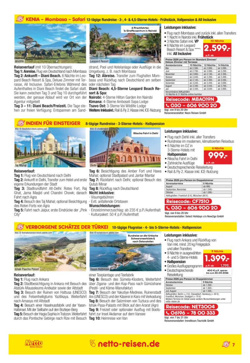 Netto-Reisen Prospekt vom 27.03.2026, Seite 7