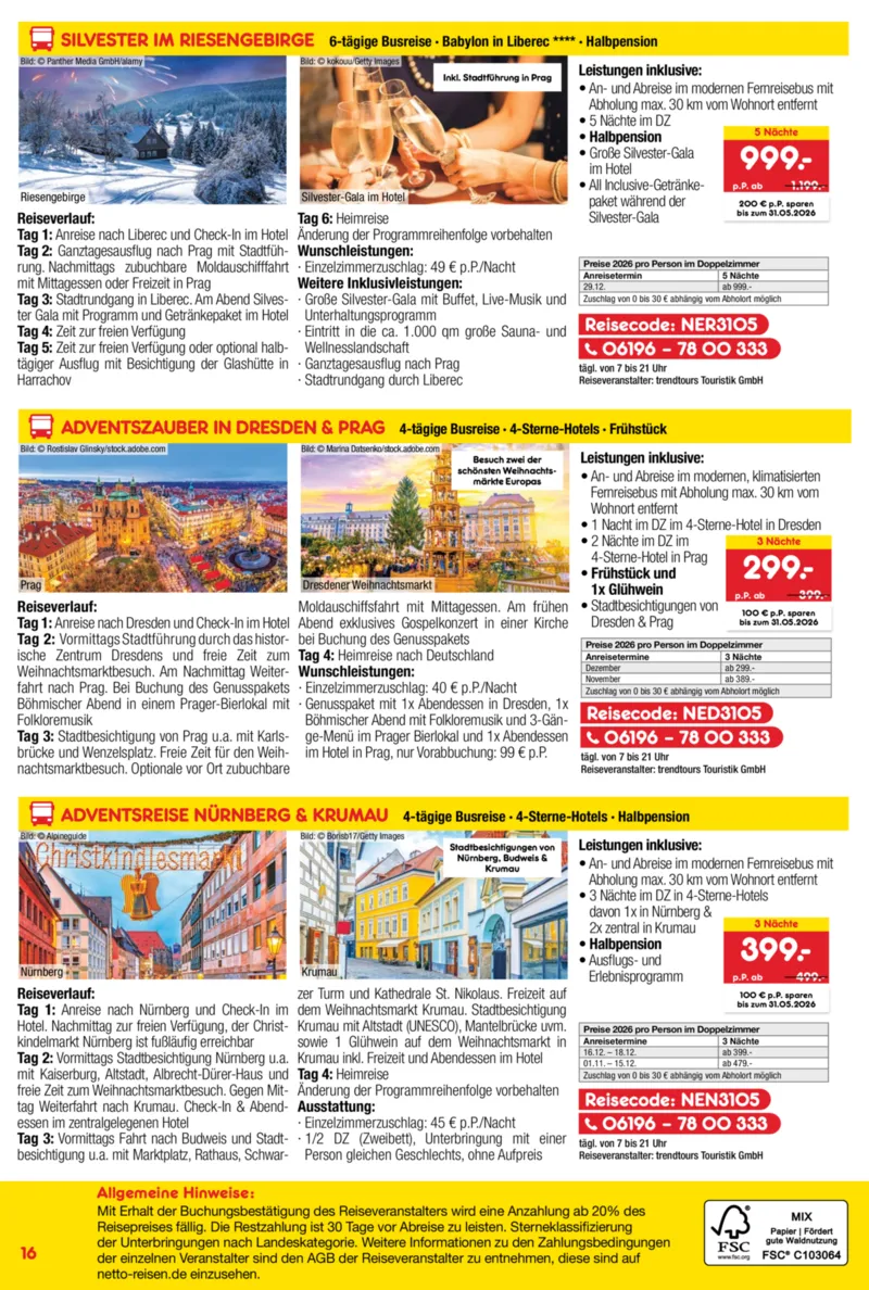 Netto-Reisen Prospekt vom 30.04.2026, Seite 16